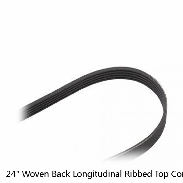 24" Woven Back Longitudinal Ribbed Top Conveyor Belt 8'-4"