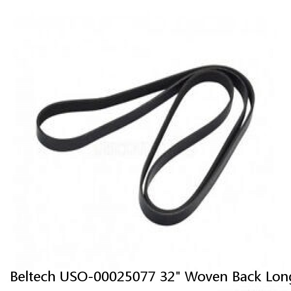 Beltech USO-00025077 32" Woven Back Longitudinal Ribbed Top Conveyor Belt 23'-4"