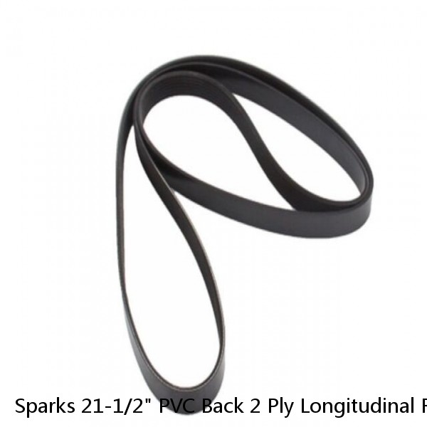Sparks 21-1/2" PVC Back 2 Ply Longitudinal Ribbed Conveyor Belt 95' #1 small image