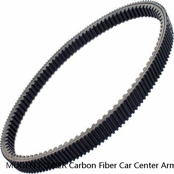 MUGEN POWER Carbon Fiber Car Center Armrest Cushion Pad + Seat Belt Cover Set #1 small image
