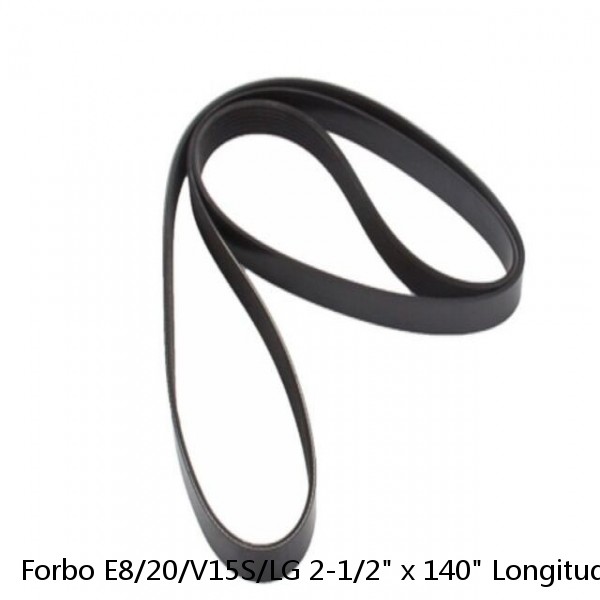 Forbo E8/20/V15S/LG 2-1/2" x 140" Longitudinal Ribbed  Conveyor Belt #1 image